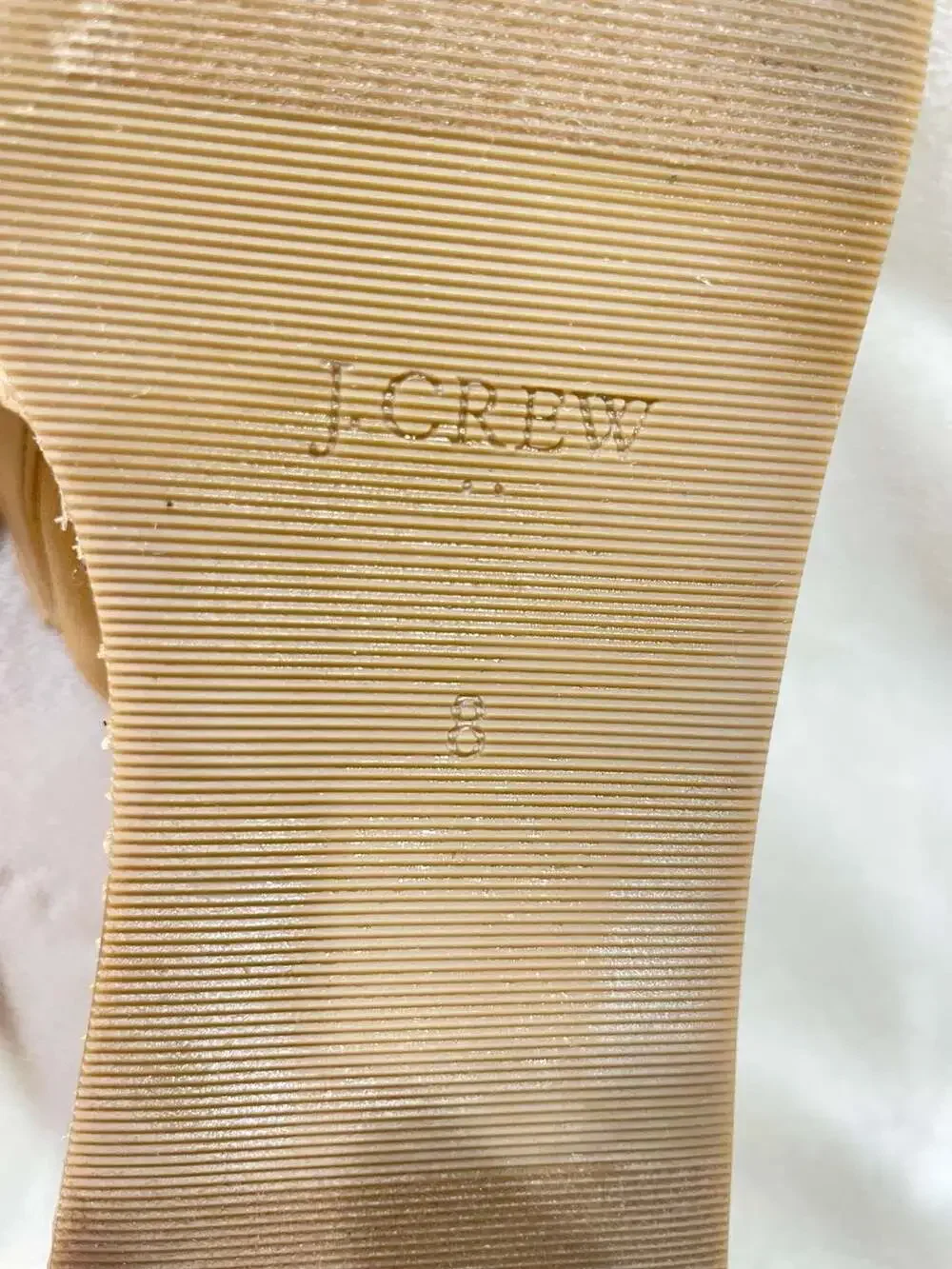 J.Crew Factory Raffia Crisscross Platform Wedge Sandals Size 8 Natural Beige
